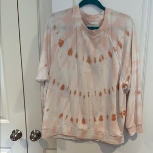 Tie-Dye Sweatshirt in Pink and Orange